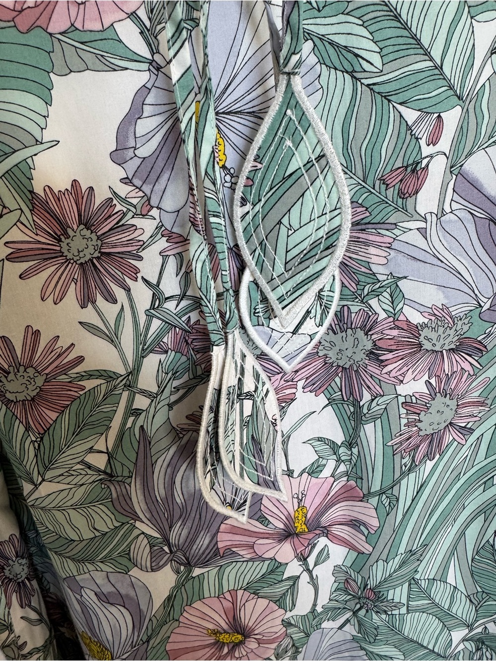Tory Burch Bib Front Printed Caftan - NWT - Picture 9 of 11